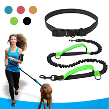 Load image into Gallery viewer, Retractable Hands Free Dog Leash For Running Double Handles Elastic Cord Reflective Large Dog Leash Pet Supplies