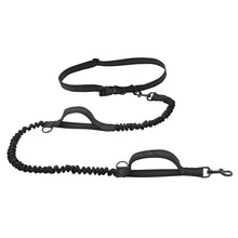 Load image into Gallery viewer, Retractable Hands Free Dog Leash For Running Double Handles Elastic Cord Reflective Large Dog Leash Pet Supplies