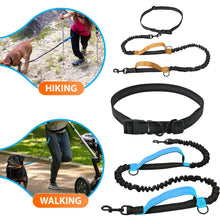 Load image into Gallery viewer, Retractable Hands Free Dog Leash For Running Double Handles Elastic Cord Reflective Large Dog Leash Pet Supplies