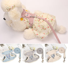 Load image into Gallery viewer, Small Pet Harness Leash Set Adjustable Puppy Cat Rabbit Guinea Pig Vest Leash Outdoor Dog Cat Collar Pet Supplies