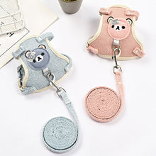 Load image into Gallery viewer, Small Pet Harness Leash Set Adjustable Puppy Cat Rabbit Guinea Pig Vest Leash Outdoor Dog Cat Collar Pet Supplies