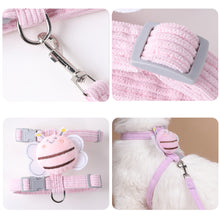 Load image into Gallery viewer, Cute Cat Harness Vest Lead Leash Adjustable Pets Collar Traction Belt Rope Pet Walking Rope Leash For Cat Small Dog