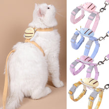 Load image into Gallery viewer, Cute Cat Harness Vest Lead Leash Adjustable Pets Collar Traction Belt Rope Pet Walking Rope Leash For Cat Small Dog