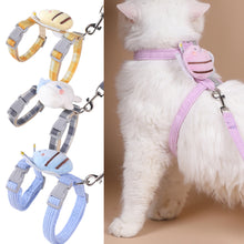Load image into Gallery viewer, Cute Cat Harness Vest Lead Leash Adjustable Pets Collar Traction Belt Rope Pet Walking Rope Leash For Cat Small Dog