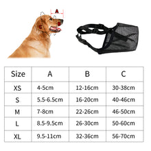 Load image into Gallery viewer, Anti Barking Dog Muzzle For Small Large Dogs Adjustable Mesh Breathable Pet Mouth Muzzles Nylon Straps Dog Accessories