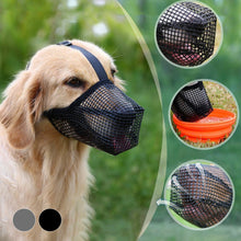 Load image into Gallery viewer, Anti Barking Dog Muzzle For Small Large Dogs Adjustable Mesh Breathable Pet Mouth Muzzles Nylon Straps Dog Accessories