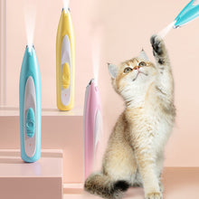 Load image into Gallery viewer, Pet Electric Push Clippers with Led Lights Foot Hair Trimmer Professional Care Supplies Dog Cat Claw Pedicure Artifact Rechargeable Shaver