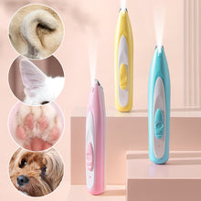 Load image into Gallery viewer, Pet Electric Push Clippers with Led Lights Foot Hair Trimmer Professional Care Supplies Dog Cat Claw Pedicure Artifact Rechargeable Shaver