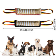 Load image into Gallery viewer, Pet Jute Chew Sticks Dog Bite Stick Pillow Puppy Toy with Rope Handles Dog Training Interactive Play Chewing Toys