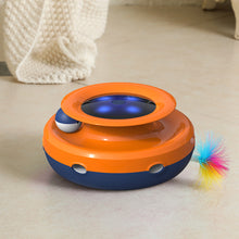 Load image into Gallery viewer, Interactive 2-in-1 Cat Toy Feather Stick Fun Ball Toy Set For Cat Dog Indoor Cat Teaser Cats Pet Turntable Catching Training Toy