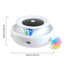 Load image into Gallery viewer, Interactive 2-in-1 Cat Toy Feather Stick Fun Ball Toy Set For Cat Dog Indoor Cat Teaser Cats Pet Turntable Catching Training Toy