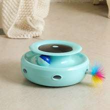 Load image into Gallery viewer, Interactive 2-in-1 Cat Toy Feather Stick Fun Ball Toy Set For Cat Dog Indoor Cat Teaser Cats Pet Turntable Catching Training Toy