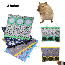 Load image into Gallery viewer, Hay Bag Hanging Pouch Feeder Holder Feeding Dispenser Container for Rabbit Guinea Pig Small Animals Pet Bunny Cage Accessories