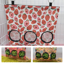 Load image into Gallery viewer, Hay Bag Hanging Pouch Feeder Holder Feeding Dispenser Container for Rabbit Guinea Pig Small Animals Pet Bunny Cage Accessories
