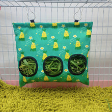 Load image into Gallery viewer, Hay Bag Hanging Pouch Feeder Holder Feeding Dispenser Container for Rabbit Guinea Pig Small Animals Pet Bunny Cage Accessories