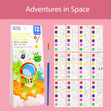 Load image into Gallery viewer, Portable Watercolor Painting Book 12 Sheets Coloring Book With Paint Brush Gouache Book Kids Graffiti Picture Drawing Stationery