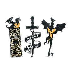 Load image into Gallery viewer, Anime Black Dragon Bookmarks Collection Gift for Book Lovers Acrylic Book Mark for Men Women Teacher Friend Kid Marker Reading