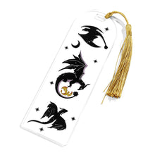 Load image into Gallery viewer, Anime Black Dragon Bookmarks Collection Gift for Book Lovers Acrylic Book Mark for Men Women Teacher Friend Kid Marker Reading