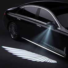 Load image into Gallery viewer, 2Pcs Car Rearview Mirror Welcome Angel Wings Light Dynamic Carpet Light Ambient Light Decorative Atmosphere Light