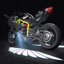 Load image into Gallery viewer, Pair Motorcycle LED Welcome Light Angel Wings Style Projection Lights For Motorcycle Modified Decorative Lamps Wing Lights