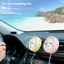 Load image into Gallery viewer, USB Car Fan Air Outlet LED Lighting Accessories Three-speed Fan Car Central Control Electrical Appliances