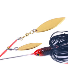 Load image into Gallery viewer, 13CM/22.8G Tractor Whisker Lure Bait Anti-Hanging Sole Composite Spinning Glitter False Bait Fishing Accessories