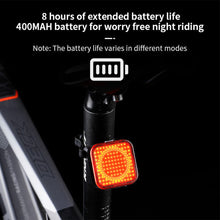 Load image into Gallery viewer, 1PC Mountain Bike Aluminum Alloy Taillight Creative Pattern 100LM LED Red Night Riding Warning Light