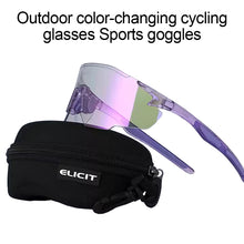 Load image into Gallery viewer, Outdoor Sports Cycling Photochromic Glasses Day And Night Dual Use HD Goggles UV400 Polarized Sunglasses