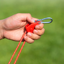 Load image into Gallery viewer, 4MM*4M Outdoor Camping Tent Wind Rope Metal Pulley Adjuster Thick High Reflective Adjustable Parachute Cord Camping Supplies