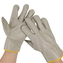 Load image into Gallery viewer, 1Pair Short All-Cowhide Electric Welding Driver Protective Gloves Heat Insulation And Wear Resistance Industrial Protection Tools