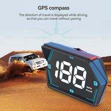 Load image into Gallery viewer, Car HUD Head Display Digital Speedometer GPS Speed Meter KMH MPH Dispaly USB for Truck Motorcycle Auto Part Accessories
