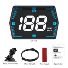 Load image into Gallery viewer, Car HUD Head Display Digital Speedometer GPS Speed Meter KMH MPH Dispaly USB for Truck Motorcycle Auto Part Accessories
