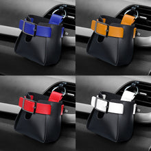 Load image into Gallery viewer, Car Air Outlet Clip Hooks Auto Interior Box Organizer Leather Pouch Storage Bag Phone Holder Pouch Accessories