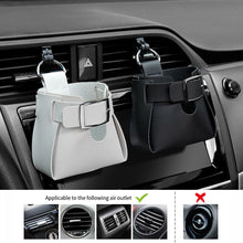 Load image into Gallery viewer, Car Air Outlet Clip Hooks Auto Interior Box Organizer Leather Pouch Storage Bag Phone Holder Pouch Accessories