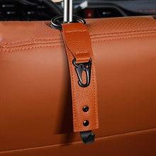 Load image into Gallery viewer, Car Storage Clips Back Seat PU Leather Hooks Holder Auto Fastener Hangers Car Interior Accessories