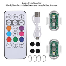 Load image into Gallery viewer, Motorcycle Strobe Light Flash Wireless Remote Control LED Anti-collision Warning Lamp Waterproof For Car Bike Bicycle