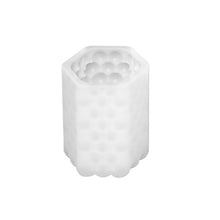 Load image into Gallery viewer, 1Pc 3D Silicone Candle Mold Cylindrical Bubble Scented Aromatherapy Plaster Candle Mould DIY Cake Handmade Making Mold