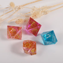 Load image into Gallery viewer, Dice Molds for Resin 7 Shapes Dice Resin Mold Silicone Integrated Polyhedral Dice Silicone Molds for Making Dice Set