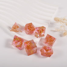 Load image into Gallery viewer, Dice Molds for Resin 7 Shapes Dice Resin Mold Silicone Integrated Polyhedral Dice Silicone Molds for Making Dice Set