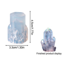 Load image into Gallery viewer, DIY Crystal Epoxy Resin Mold Crystal Cluster Irregular Stone Silicone Mold 3D Ornaments Handicraft Necklace Earrings Pendant Epoxy Resin Mold
