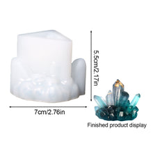 Load image into Gallery viewer, DIY Crystal Epoxy Resin Mold Crystal Cluster Irregular Stone Silicone Mold 3D Ornaments Handicraft Necklace Earrings Pendant Epoxy Resin Mold
