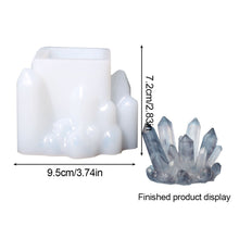 Load image into Gallery viewer, DIY Crystal Epoxy Resin Mold Crystal Cluster Irregular Stone Silicone Mold 3D Ornaments Handicraft Necklace Earrings Pendant Epoxy Resin Mold