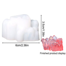 Load image into Gallery viewer, DIY Crystal Epoxy Resin Mold Crystal Cluster Irregular Stone Silicone Mold 3D Ornaments Handicraft Necklace Earrings Pendant Epoxy Resin Mold