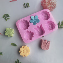 Load image into Gallery viewer, kinds Flower Silicone Molds Different Flower-shaped Baking Molds Suitable for Soap and Candle Making Cake Chocolate mould