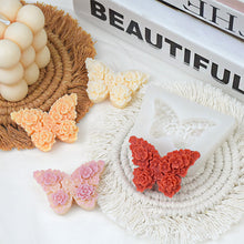 Load image into Gallery viewer, Butterfly Aromatherapy Gypsum Candle Rose Butterfly Chocolate Flip Sugar Cake Decoration Silicone Molds