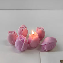 Load image into Gallery viewer, Tulip Candle Mold DIY Flower Expanded Fragrance Stone Handmade Soap Cake Decoration Baking Silicone Mold