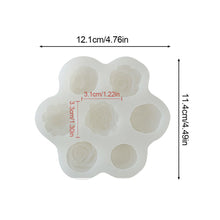 Load image into Gallery viewer, 7 in 1 Flower Silicone Mold DIY Rose Peony Aroma Candle Making Mould Epoxy Resin Plaster Gypsum Ornaments Handmade Soap Mould