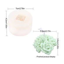 Load image into Gallery viewer, Succulent Flower Pot Silicone Mold DIY Flower Plant Gypsum Candle Making Resin Soap Mould Handmade Cement Clay Molds Home Decor