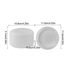 Load image into Gallery viewer, Round Candle Jar Concrete Mold DIY Handmade Fragrance Candle Wax Storage Box Cement Plaster Silicone Molds Home Craft Decoration