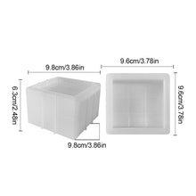 Load image into Gallery viewer, Round Candle Jar Concrete Mold DIY Handmade Fragrance Candle Wax Storage Box Cement Plaster Silicone Molds Home Craft Decoration
